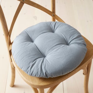 Esme Washed Cotton Round Seat Pad