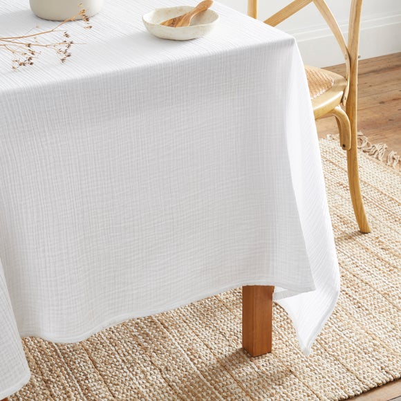 View Cotton Muslin Tablecloth View Cotton Muslin Tablecloth