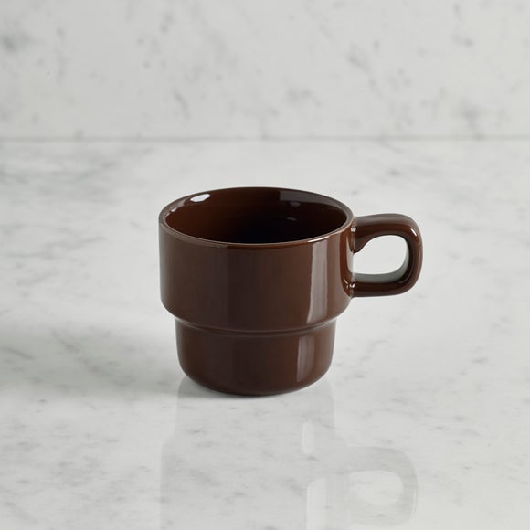 Photo of modern stacking stoneware mug