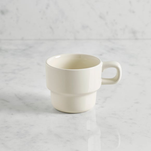 Photo of modern stacking stoneware mug