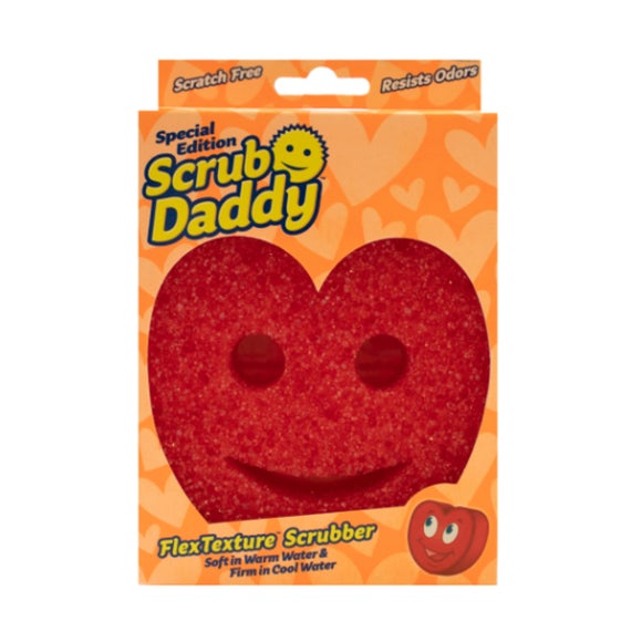 Photo of scrub daddy heart sponge