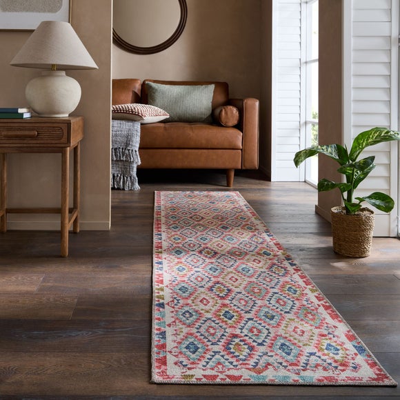 Sara Global Diamond Washable Runner