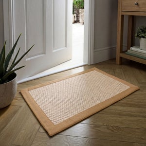 Sisal Look Washable Border Doormat