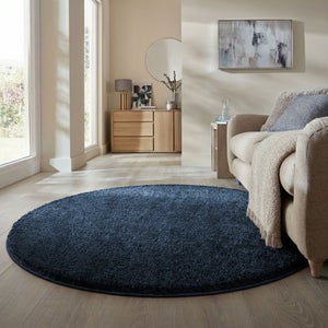 Sheen Shaggy Round Rug