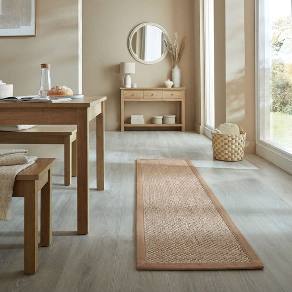 Sisal Look Border Easy Care Runner