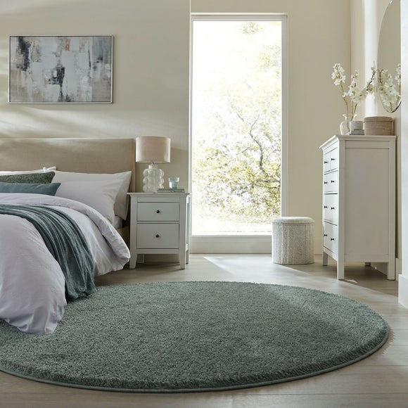 Slumber II Sheen Shaggy Round Rug
