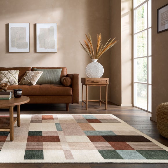 Regalis Geometric Washable Rug