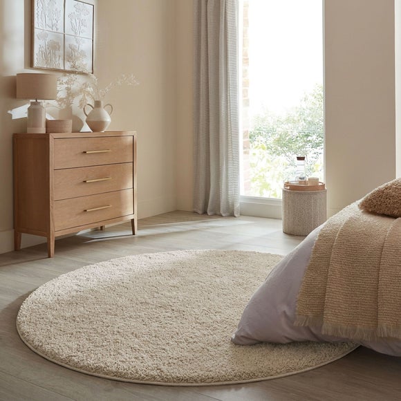 Slumber II Sheen Shaggy Round Rug