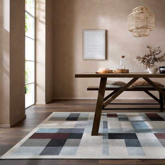 Regalis Geometric Washable Rug