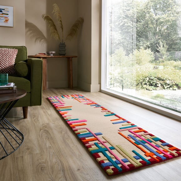 Sketch Border Wool Runner