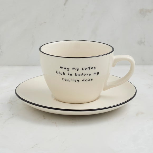 Bistro Coffee Kick In Cup and Saucer