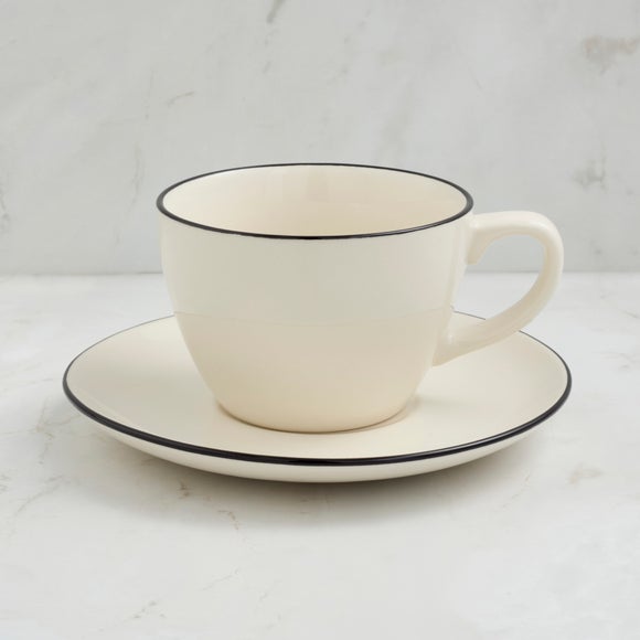 View Bistro Painted Rim Cup And Saucer View Bistro Painted Rim Cup And Saucer