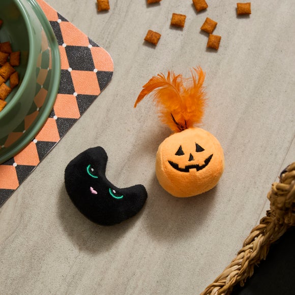 Set of 2 Halloween Cat Toys
