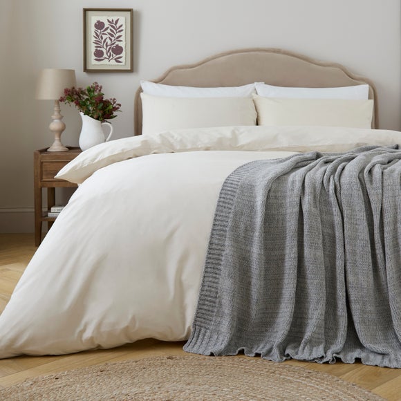Chunky Knit Marl Throw