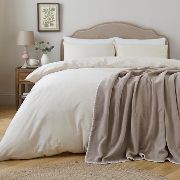 Blanket Stitch Soft Throw