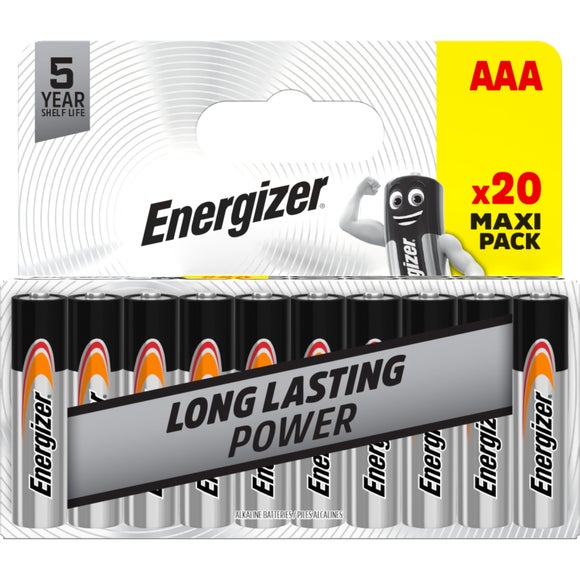 Pack of 20 Energizer Everyday AAA Batteries