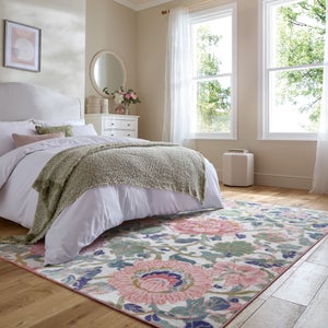 Amberley Floral Washable Rug