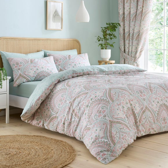 Click to view product details and reviews for Dreams N Drapes Palais Polycotton Duvet Cover Pillowcase Set.