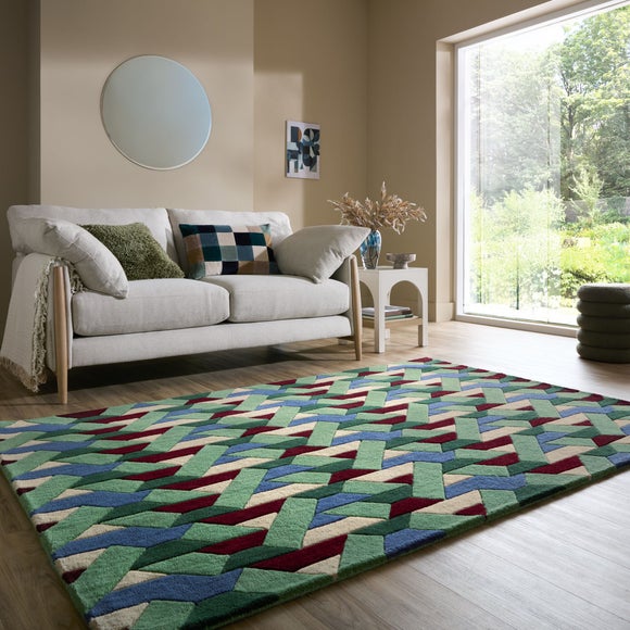 Connect Geometric Wool Rug
