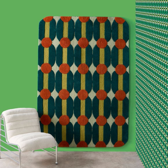 Yinka Ilori Rhythm Wool Rug
