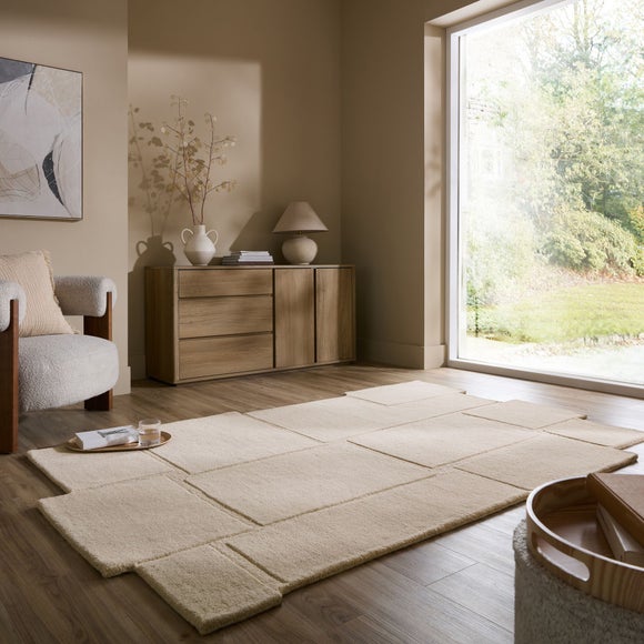 Stack Shaped Wool Rug