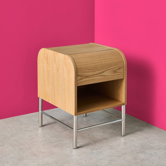 View Yinka Ilori Half Log 1 Drawer Bedside Table View Yinka Ilori Half Log 1 Drawer Bedside Table