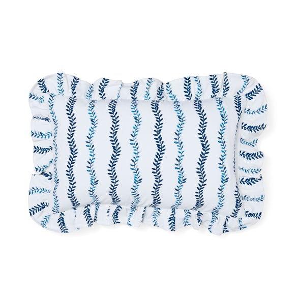 Photo 3 of Trailing Leaves Frilled Rectangle Cushion Cover Photo 3 of Trailing Leaves Frilled Rectangle Cushion Cover