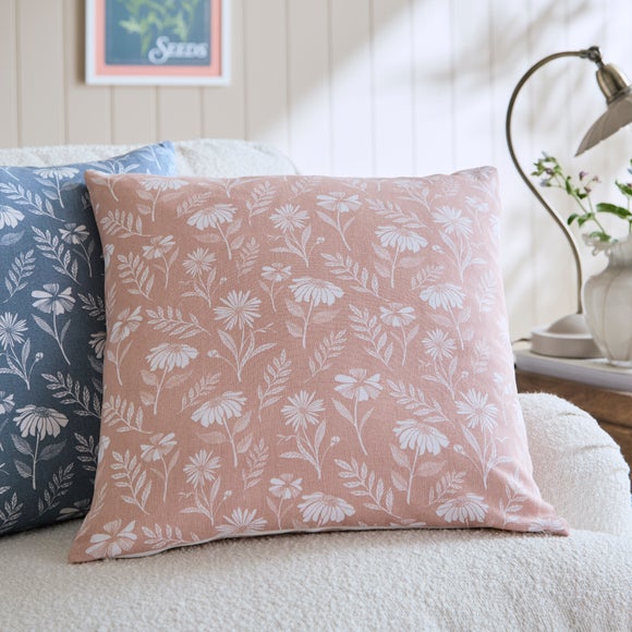 View Timeless Floral Cotton Square Cushion Cover View Timeless Floral Cotton Square Cushion Cover