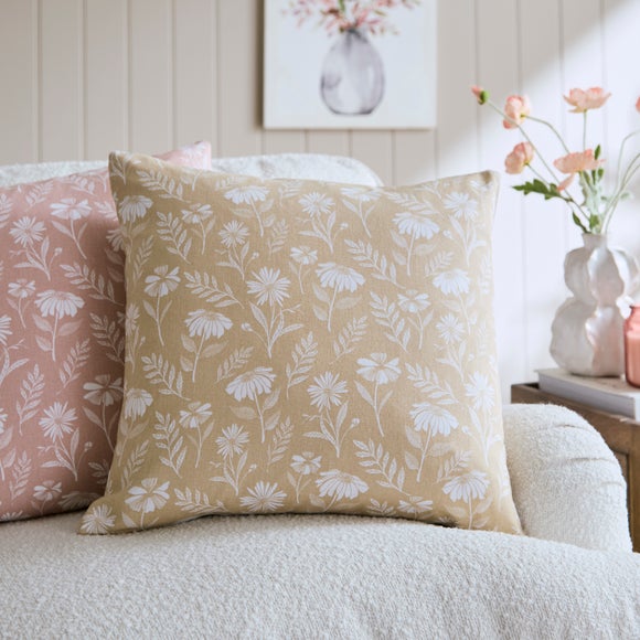 View Timeless Floral Cotton Square Cushion Cover View Timeless Floral Cotton Square Cushion Cover