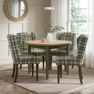 Charnwood Set Of 2 Checked Dining Chairs