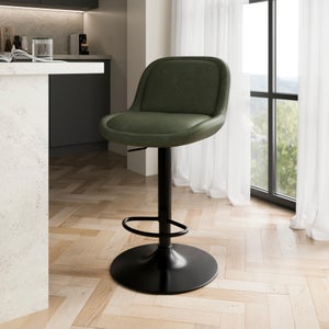 Lyle Gaslift Barstool- Faux Leather