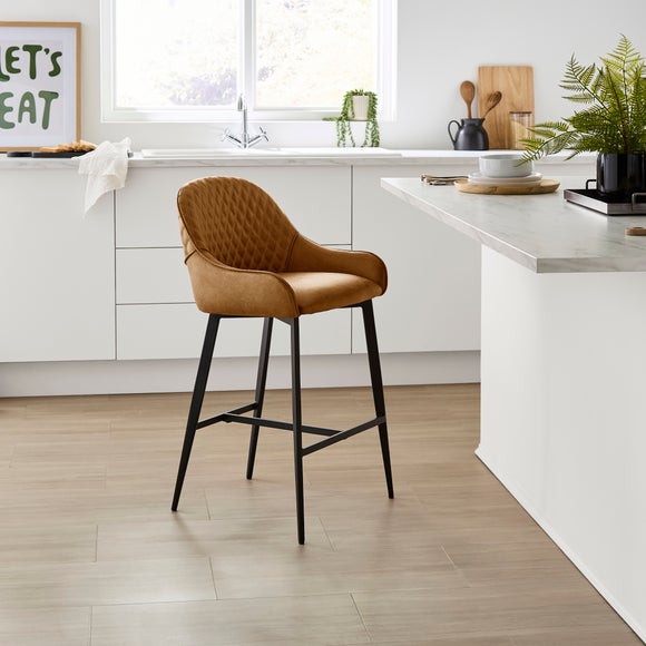 Photo of Hudson Bar Stool- Faux Leather