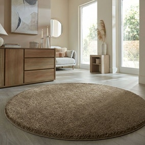 Sheen Shaggy Round Rug