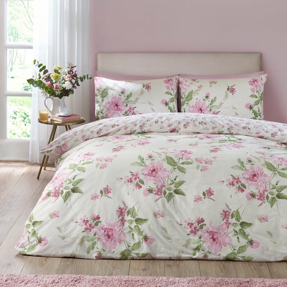 Catherine Lansfield Avebury Floral Polycotton Duvet Cover & Pillowcase Set