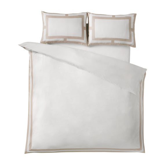 Catherine Lansfield So Soft Mono Panel Duvet Cover & Pillowcase Set