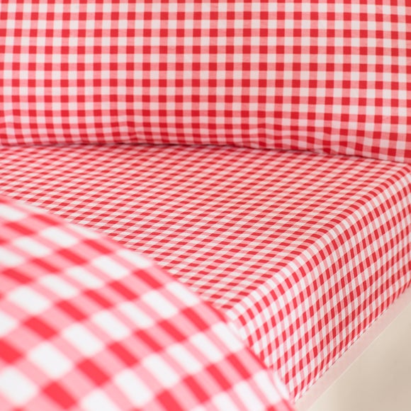 Catherine Lansfield Bamford Gingham Check Polycotton Fitted Sheet