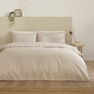 Catherine Lansfield Bamford Gingham Check Polycotton Duvet Cover & Pillowcase Set
