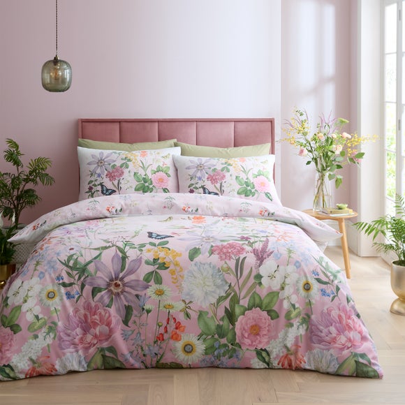 RHS x Catherine Lansfield Enchanted Butterfly Garden Duvet Cover & Pillowcase Set