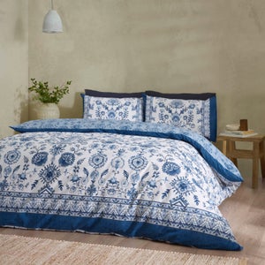 Catherine Lansfield Zoukara Polycotton Duvet Cover & Pillowcase Set