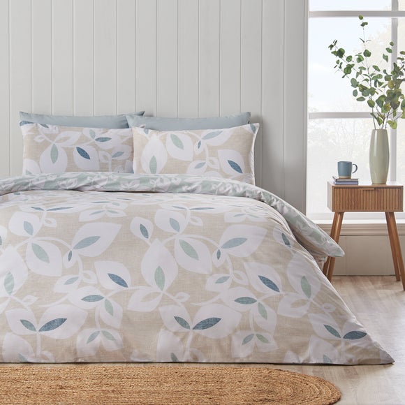 Click to view product details and reviews for Catherine Lansfield Inga Leaf Polycotton Duvet Cover Pillowcase Set.