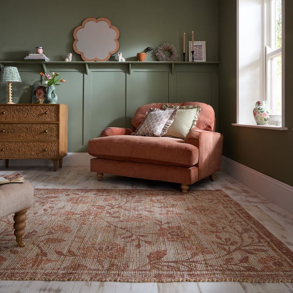 Dua Floral Jute Rug