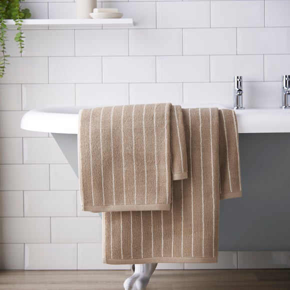 View Narrow Stripe Yarn Dye Cotton Towel View Narrow Stripe Yarn Dye Cotton Towel