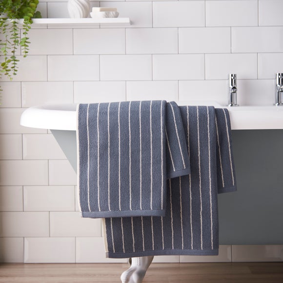 View Narrow Stripe Yarn Dye Cotton Towel View Narrow Stripe Yarn Dye Cotton Towel