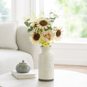 Artificial Sunflower & Rose Bouquet