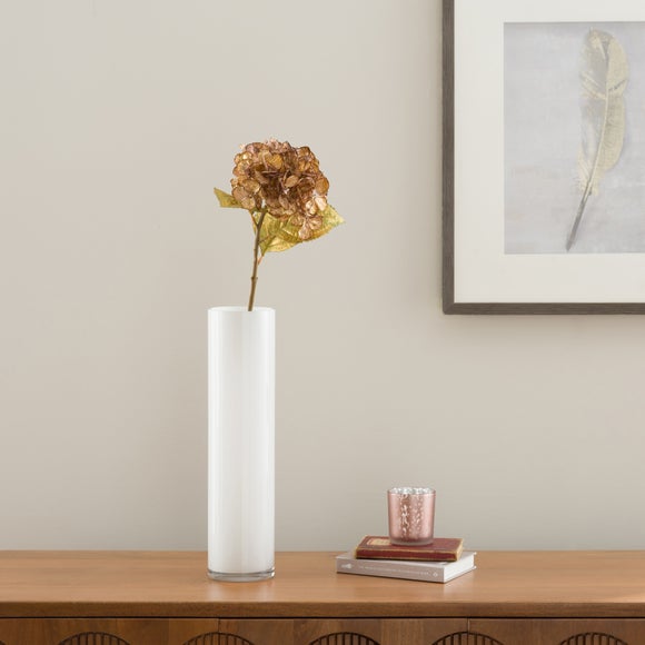 Artificial Brushed Metallic Hydrangea Stem