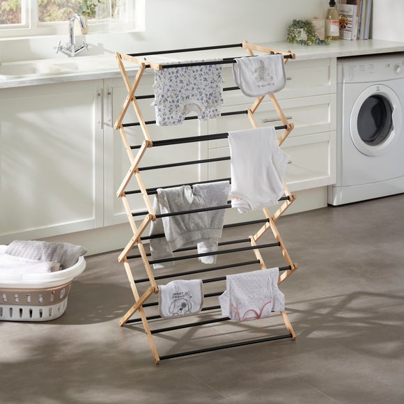 Concertina Bamboo Airer