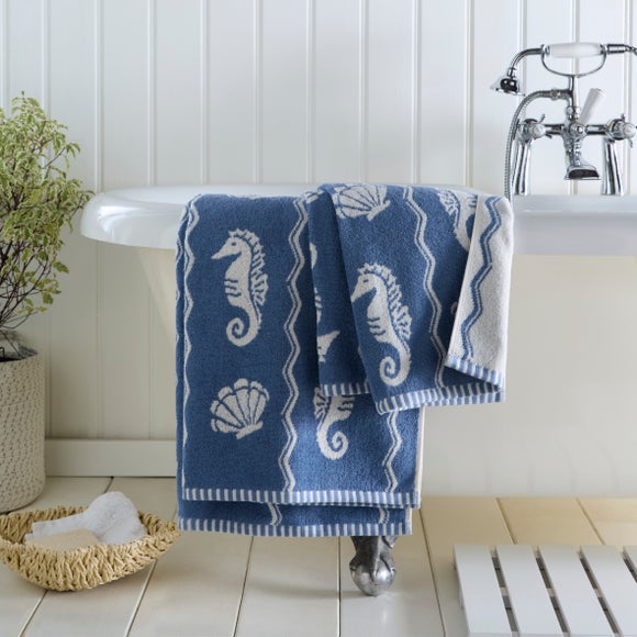 Seahorse 100% Cotton Towel