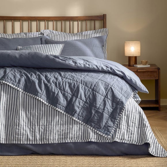 Yard Hebden Stripe 100% Cotton Bedspread