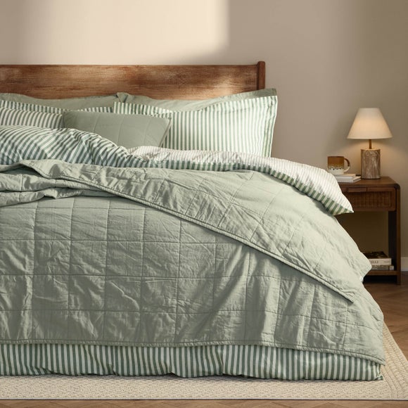 Yard Hebden Washed Cotton Bedspread