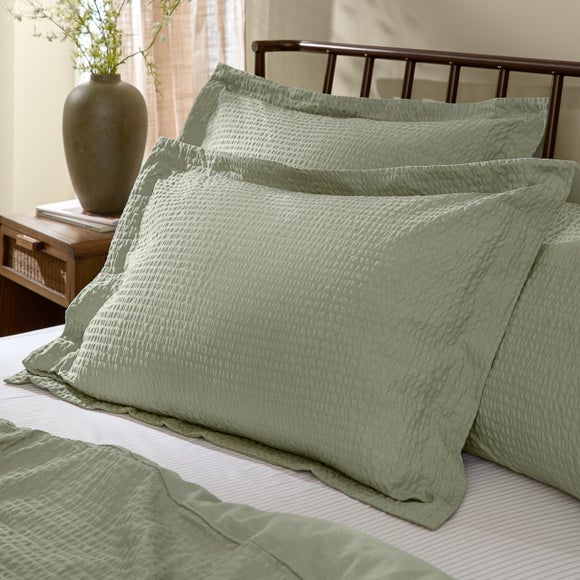 Yard Hebden Seersucker 100% Cotton Standard Pillowcase Pair